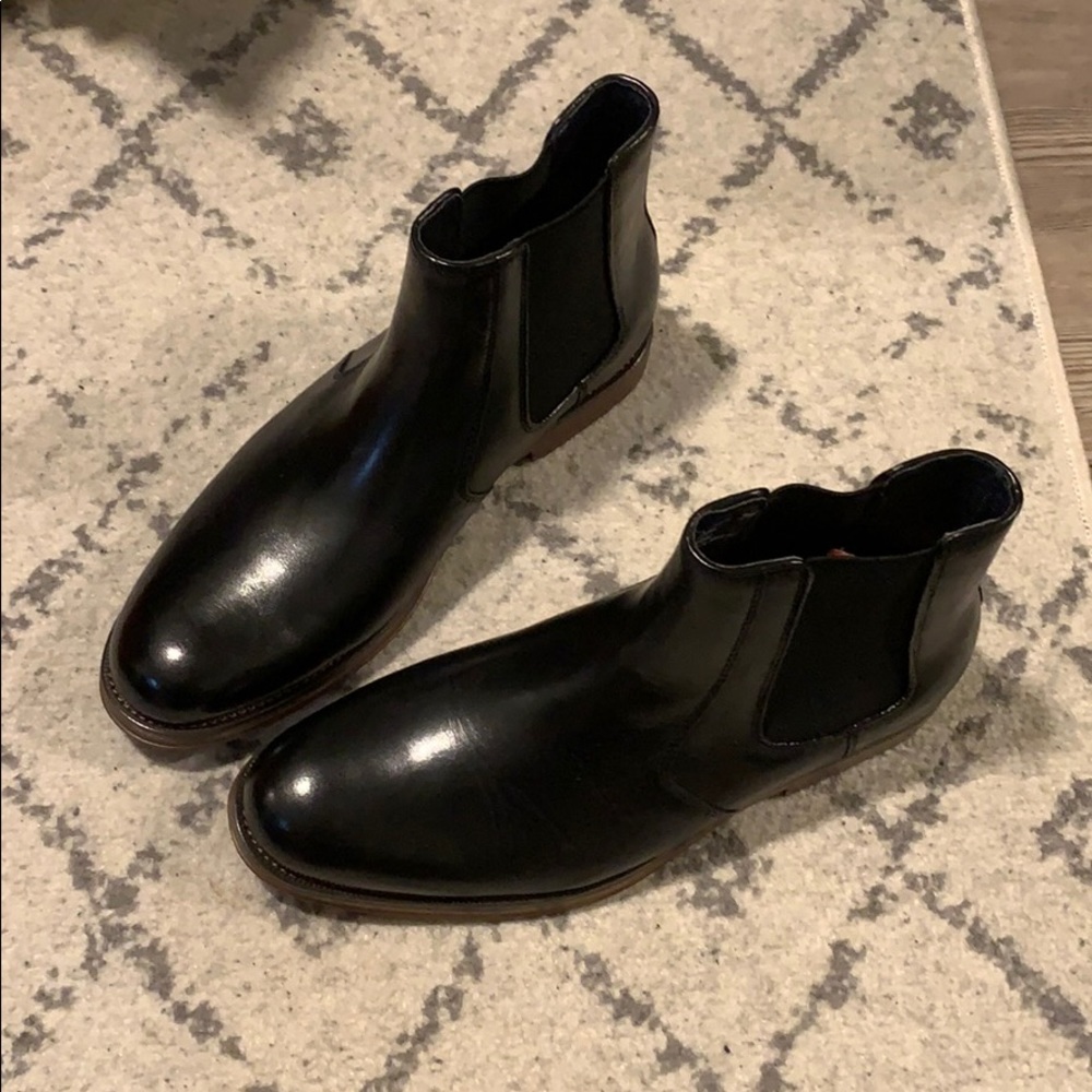 Dockers Men’s Chelsea Boot 7M - Black Leather *New